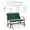 Best Choice Products 2-Person Outdoor Swing Glider, Steel Patio Loveseat, Bench Rocker w/ Armrests